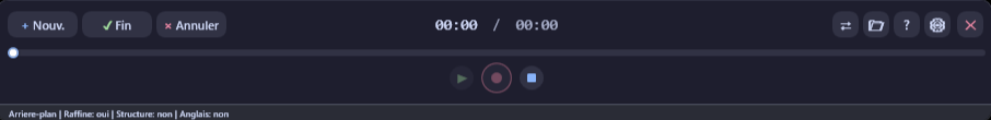 VoiceBar RadiVox utilisée pour dicter en mode arrière-plan